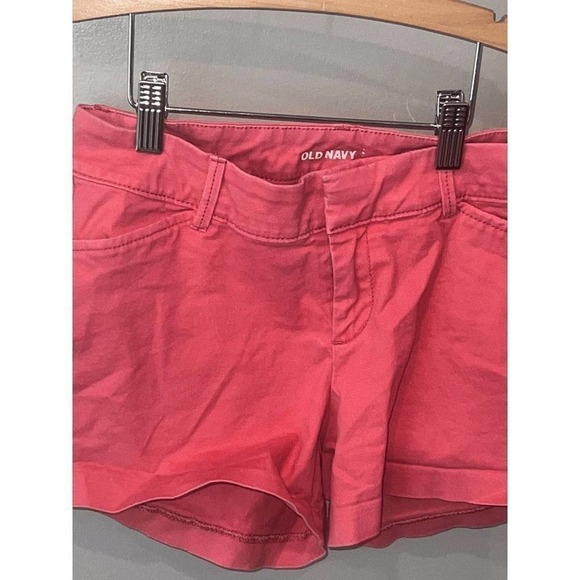 Old Navy Pixie Shorts Womens 0 Regular Chino Twill Lady Guav‎ Pink Pockets - Picture 1 of 4